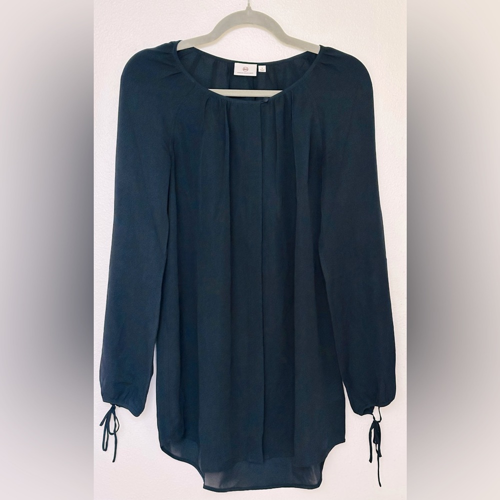 AG The Winters Silk Crepe Shirt, size S